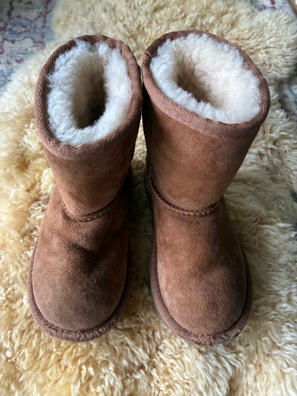 UGG Chestnut Tan Shearling-Lined Slippers